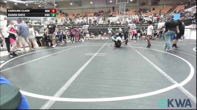 73-76 lbs Rr Rnd 4 - Caroline Clark, Norman North vs Zaiden Dietz, D3 Wrestling Cluib