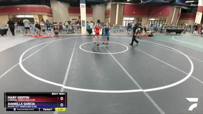 110 lbs Cons. Round 1 - Mary Griffin, Cardinal Wrestling Club vs Daniella Garcia, Alamo City Wrestling Club