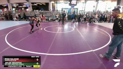 110 lbs Semifinal - Ryan Salazar, Spartan Mat Club vs Jaylee DeSantos, NXT Level Wrestling Academy