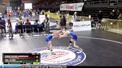 113 lbs Champ. Round 3 - Frej Bjork, Sunnyvale Wrestling Club vs Christopher Anderson, Delta Wrestling Club