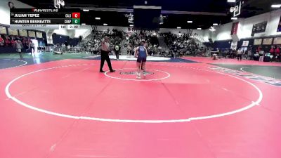 126 lbs Champ. Round 1 - Hunter Besneatte, Chaparral vs Julian Yepez, California (Whittier)