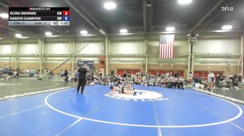 69 kg Rr Rnd 2 - Olivia Georges, Cordoba Trained - GHSE vs Karsyn Champion, Silent Victory - GHSE