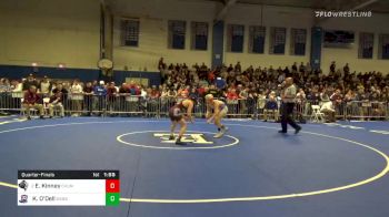 113 lbs Quarterfinal - Evan Kinney, Chelmsford vs Kailan O'Dell, Danbury