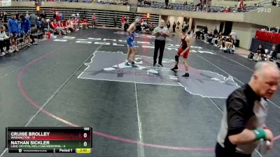 160 lbs Finals (8 Team) - Nathan Sickler, Lake Crystal/Welcome/Memorial vs Cruise Brolley, Washington