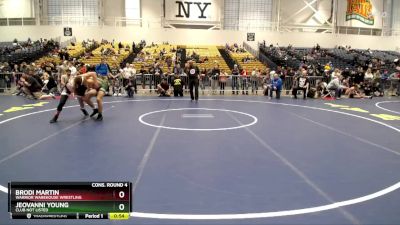 145 lbs Cons. Round 4 - Jeovanni Young, Club Not Listed vs Brodi Martin, Warrior Warehouse Wrestling