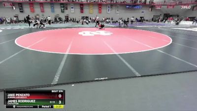 141 lbs Semifinal - Jake Penzato, Aurora Universtiy vs James Rodriguez, Castleton