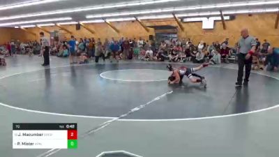 70 lbs Consi Of 16 #2 - Jonathan Macumber, Sherburne vs Peyton Mister, Apalachin