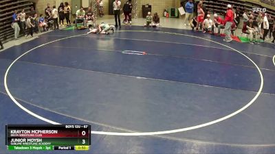 67 lbs Cons. Round 2 - Junior Moysh, Sublime Wrestling Academy vs Krayton McPherson, Delta Wrestling Club