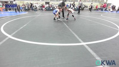 46 lbs Quarterfinal - Camden Holden, Ponca City Wildcat Wrestling vs Oria Pappan, Newkirk Takedown Club