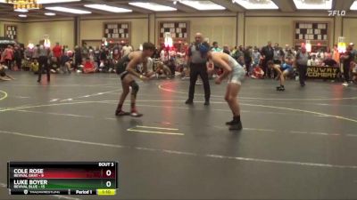 130 lbs Quarterfinals (8 Team) - Luke Boyer, Revival Blue vs Cole Rose, Revival Gray