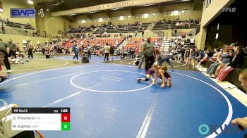 57-62 lbs Rr Rnd 5 - Delaney Pritchard, Bristow Youth Wrestling vs Mackenzie Eighmy, Heat