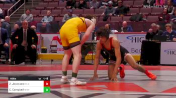 113 lbs Final - Zachary Jacaruso, Delaware Valley vs Cole Campbell, Beth Cath