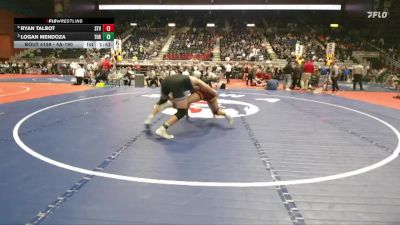 4A-190 lbs Quarterfinal - Logan Mendoza, Thunder Basin vs Ryan Talbot, Star Valley