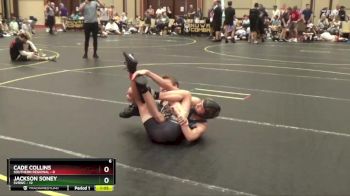 100 lbs Round 5 (6 Team) - Cade Collins, Southern Regional vs Jackson Soney, SVRWC