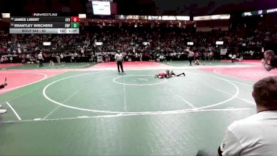 80 lbs Champ. Round 2 - Brantley Wiechers, EMPA vs James Libert, CFD2