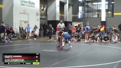 124 lbs Round 2 (16 Team) - Celeste Manning, Illinois vs Elyse Engebretson, Ankeny Girls Wrestling Club