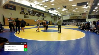 160 lbs Quarterfinal - Leo Contino, Buchanan vs Arvin Khosravy, Chaminade