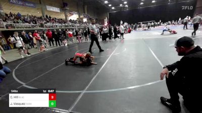 54 lbs Quarterfinal - Cade Hill, Black Fox Wrestling Academy vs Joaquin Vasquez, Duran Elite