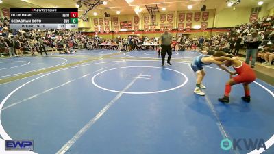 70 lbs Round Of 16 - Ollie Page, Fort Gibson Youth Wrestling vs Sebastian Soto, Bartlesville Wrestling Club