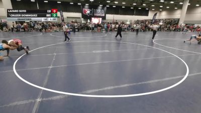 120 lbs Quarters - Cruzer Dominguez, MWC Wrestling Academy vs Lazaro Soto, Eagle Empire Wrestling