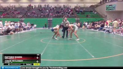 175 lbs Semis & 1st Wb (8 Team) - Matthew Rogers, West Forsyth vs Conor McCloskey, Buford