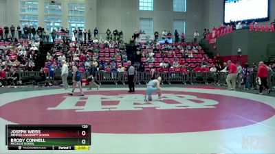 120 lbs Quarterfinal - Joseph Weiss, Memphis University School vs Brody Connell, McCallie School