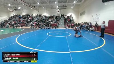 138 lbs Quarterfinal - Tanner Layher, Sheridan vs Jaxon Tillotson, Lyman