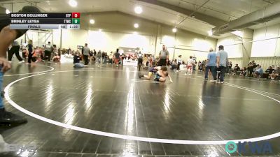 76 lbs Final - Boston Bollinger, Tulsa Blue T Panthers vs Brinley Leyba, Team Tulsa Wrestling Club