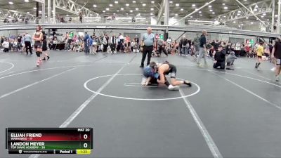 120 lbs Placement (4 Team) - Elijah Friend, Warhawks vs Landon Meyer, Top Dawg Academy