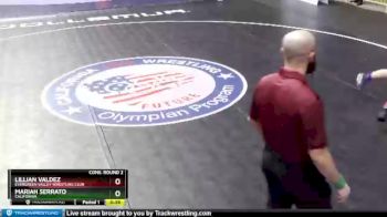 138 lbs Cons. Round 2 - Lillian Valdez, Evergreen Valley Wrestling Club vs Mariah Serrato, California