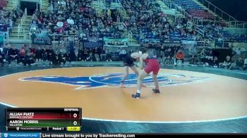 106 lbs Semifinal - Aaron Morris, Williston vs Alijah Piatz, Bismarck Century