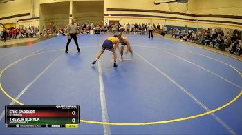 133 lbs Quarterfinal - Trevor Boryla, Augustana (IL) vs Eric Saddler, Otterbein