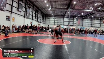 190 lbs Quarterfinals (8 Team) - Hutton Walters, CAPITAL CITY WRESTLING CLUB vs Jonas Studstill, MAT RATS WRESTLING CLUB