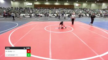 62 lbs Round Of 32 - Anika Grady, Yerington Lions WC vs Jeremy Leinassar, Yerington Lions WC