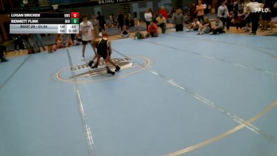 51-54 lbs Round 2 - Bennett Flink, Hook Em W.C vs Logan Bricker, Northside Wrestling Club