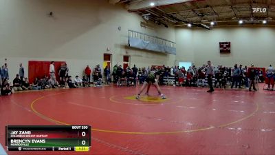 190 lbs Champ. Round 2 - Brencyn Evans, Monroeville vs Jay Zang, Columbus Bishop Hartley