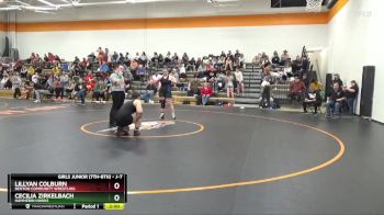 J-7 lbs Round 2 - Lillyan Colburn, Benton Community Wrestling vs Cecilia Zirkelbach, Hammerin Hawks