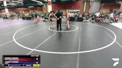 138 lbs Cons. Round 2 - Asher Pinson, Scots Wrestling Club vs Joseph Barba, Texas