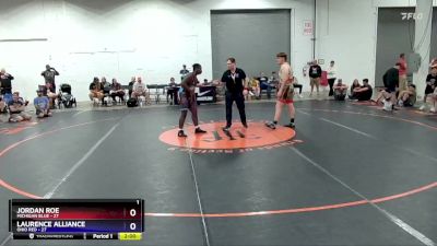 250 lbs Round 1 (8 Team) - Jordan Roe, Michigan Blue vs Laurence Alliance, Ohio Red