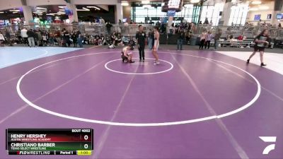 106 lbs Champ. Round 1 - Christiano Barber, Texas Select Wrestling vs Henry Hershey, Austin Wrestling Academy