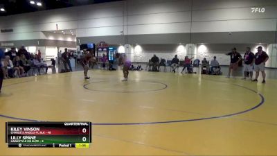 155 lbs Quarterfinals (8 Team) - Lilly Spane, Hawkstyle MX Elite vs Kiley Vinson, Charlie`s Angels-FL Blk