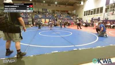 88 lbs Final - Chase Gabbard II, Raw Wrestling Club vs Reid Claggett, Bristow Elementary Wrestling Club