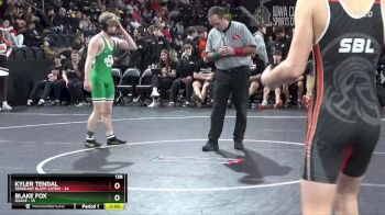 138 lbs Semis - Blake Fox, Osage vs Kyler Tendal, Sergeant Bluff-Luton