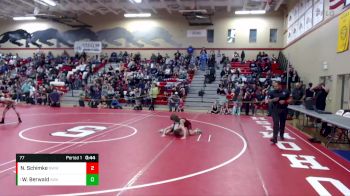 77 lbs Quarterfinal - Wyatt Berwald, Ascend Wrestling Academy vs Noah Schimke, NWWC