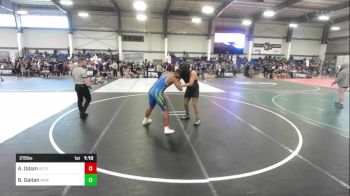 215 lbs Final - Aidan Odom, Aztec WC vs Bobby Gaitan, Independent