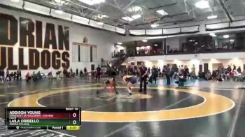 130 lbs Quarterfinal - Addison Young, University Of Wisconsin - Stevens Point vs Laila Oribello, Adrian College