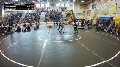 150 lbs Champ Round 1 (16 Team) - Julian Brady, Wellington Black vs CHRIS MOORE, Palm Harbor WC