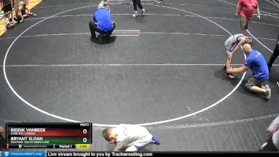 61 lbs Cons. Round 2 - Bryant Sloan, Eastside Youth Wrestling vs Riddik VanBeek, Cane Bay Cobras