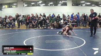 112 lbs Quarterfinal - Aaron York, Buchanan WC vs Nathan Cloum, Whittemore-Prescott