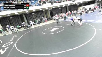 132 lbs Champ. Round 2 - Lincoln Yerby, Morton vs Damien Ortega, Rolling Meadows